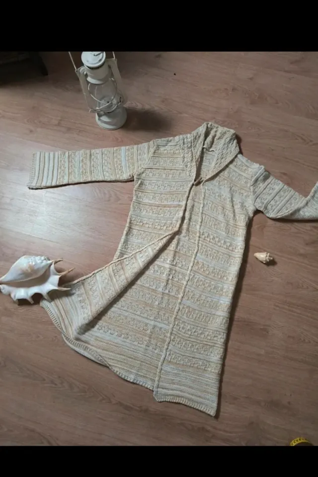 Chaqueta larga punto vintage