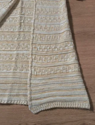 Chaqueta larga punto vintage