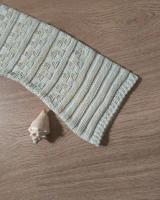 Chaqueta larga punto vintage