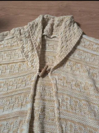 Chaqueta larga punto vintage