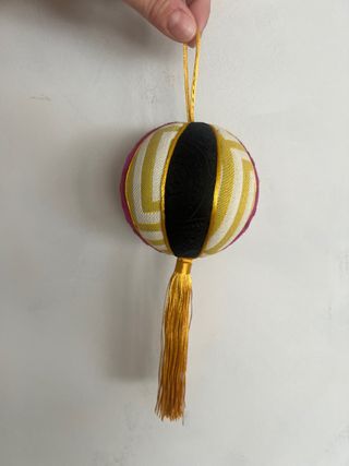 Pack 2 Bolas Decorativas Navideñas Tela