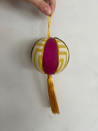 Pack 2 Bolas Decorativas Navideñas Tela