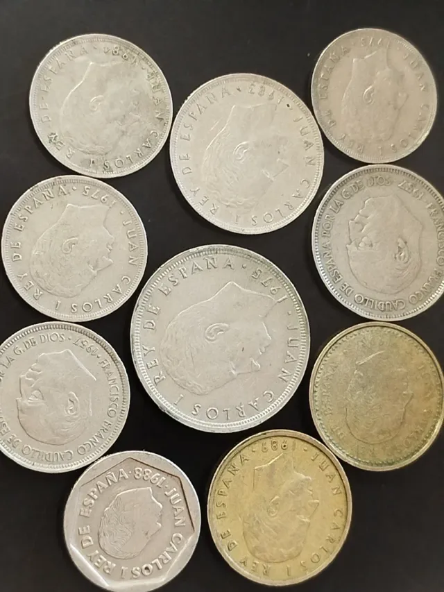 Lotto di 10 monete Spagna