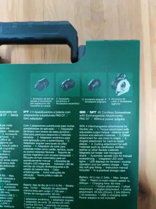 Atornilladora Parkside recargable 4V PAS D7
