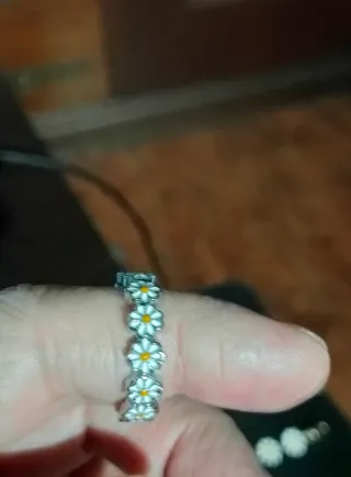 Conjunto de joyas de margaritas