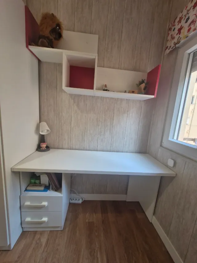 Conjunto de dormitorio juvenil blanco Briole