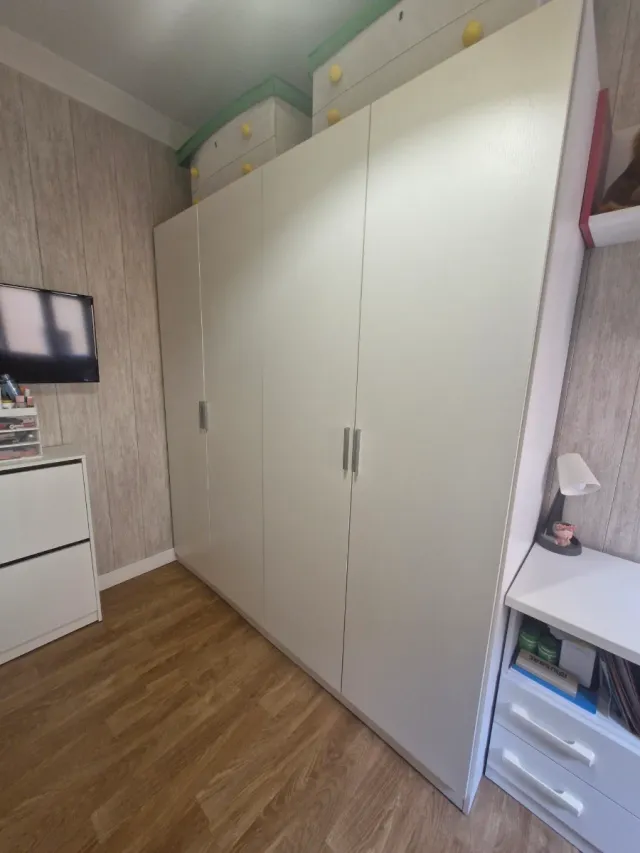 Conjunto de dormitorio juvenil blanco Briole