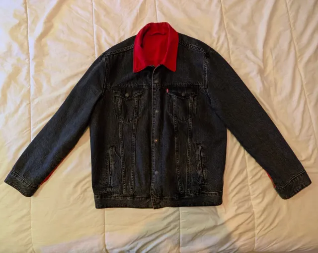 Cazadora Reversible Levi's Jordan Negra/Roja