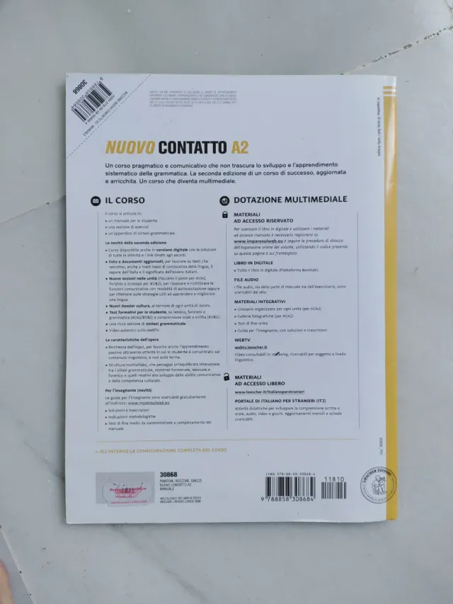 Nuovo Contatto: Manuale A2