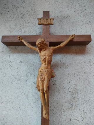 Crocifisso vintage in legno