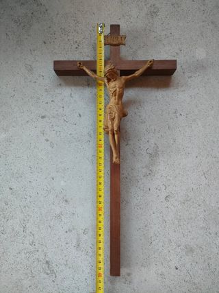 Crocifisso vintage in legno