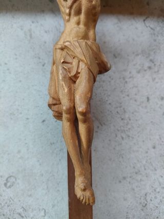 Crocifisso vintage in legno
