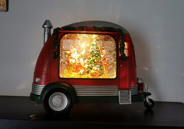 Bola de agua Caravana Papá Noel