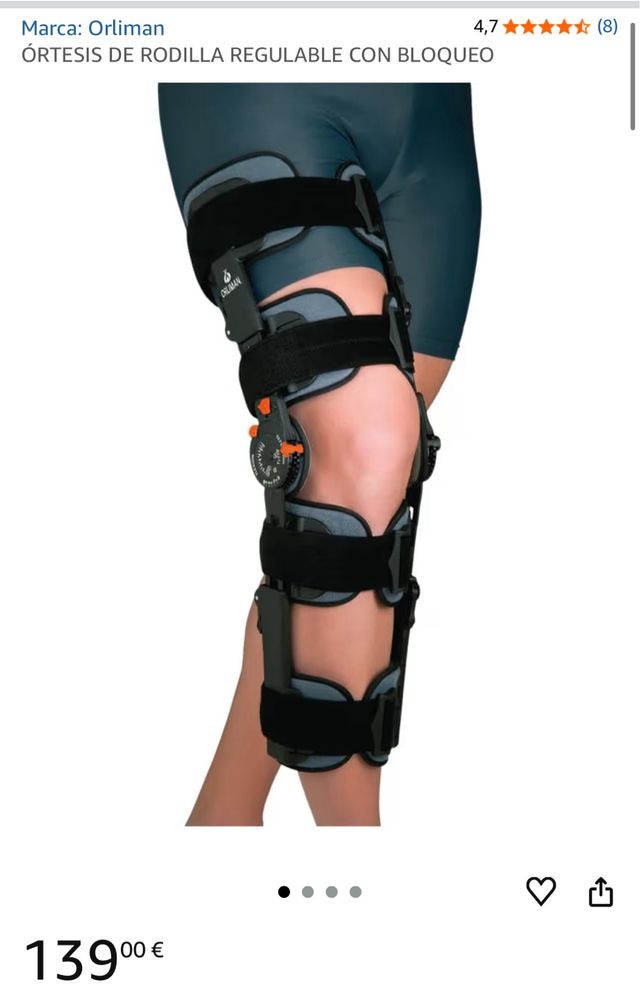 Ortesis de rodilla Orliman regulable