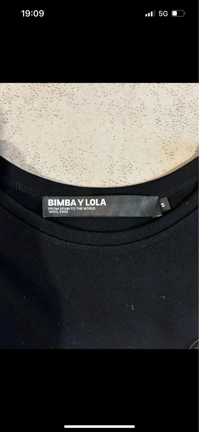 Camiseta larga Bimba y Lola negra