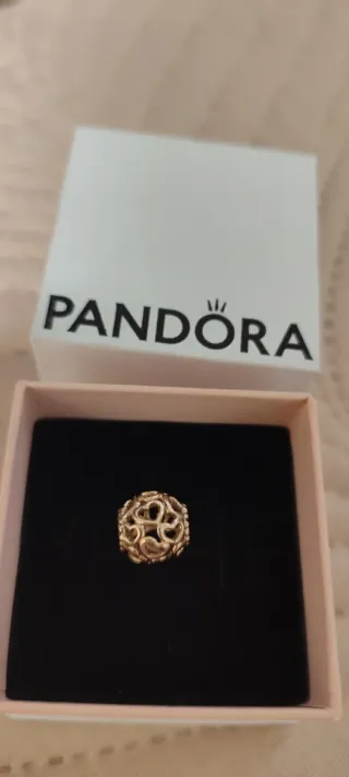 Charm Pandora Corazones Oro