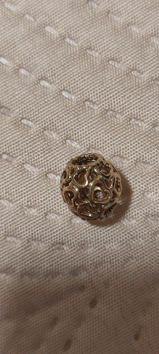 Charm Pandora Corazones Oro