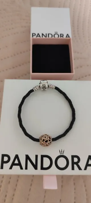 Charm Pandora Corazones Oro