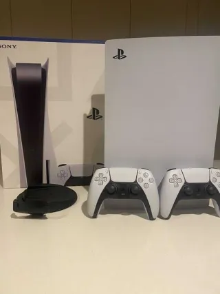 PlayStation 5 + juegos + Dual x2 + Pulse 3D + caja