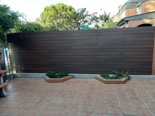 Tarima composite exterior suelo/valla