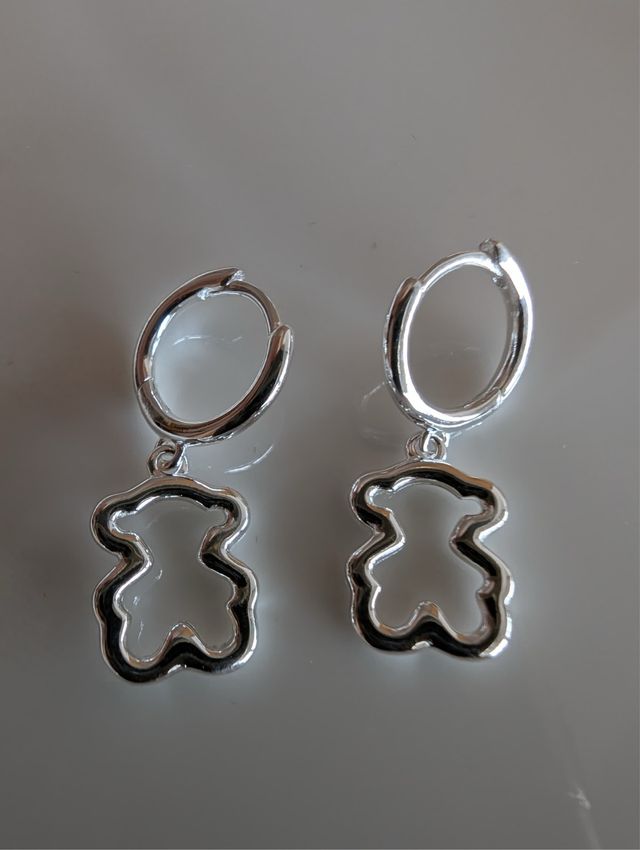 Pendientes Tous Aro Oso Plata