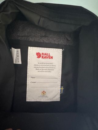 Mochila Mini Fjallraven Kanken Negra Original
