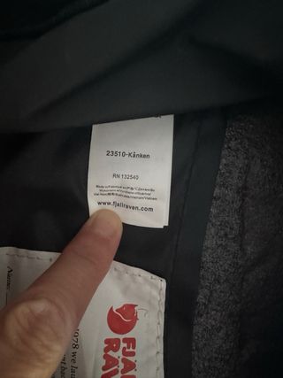 Mochila Mini Fjallraven Kanken Negra Original