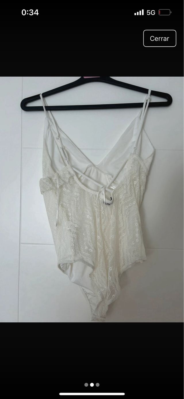 Body encaje blanco