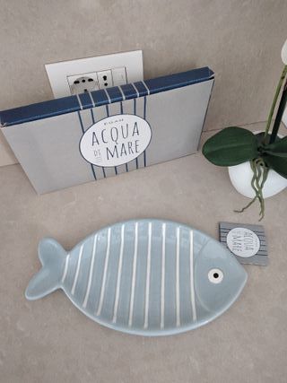 Piatto ceramica a forma di pesce