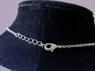 Collana Elegante Ciondolo Goccia Argento