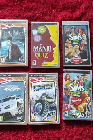 Giochi PSP: Harry Potter, Sims 2, Mind Quiz, Need for Speed: Shift, MotorStorm: Arctic Edge, Sims 2: Mascotas