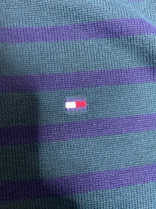 Maglione Tommy Hilfiger a righe blu/verde