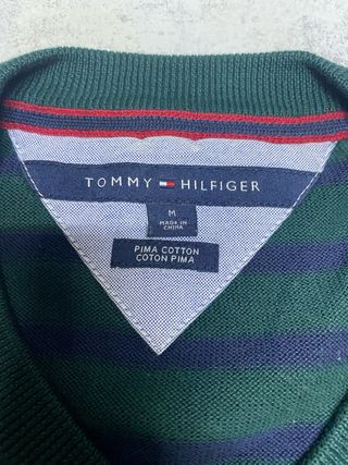 Maglione Tommy Hilfiger a righe blu/verde