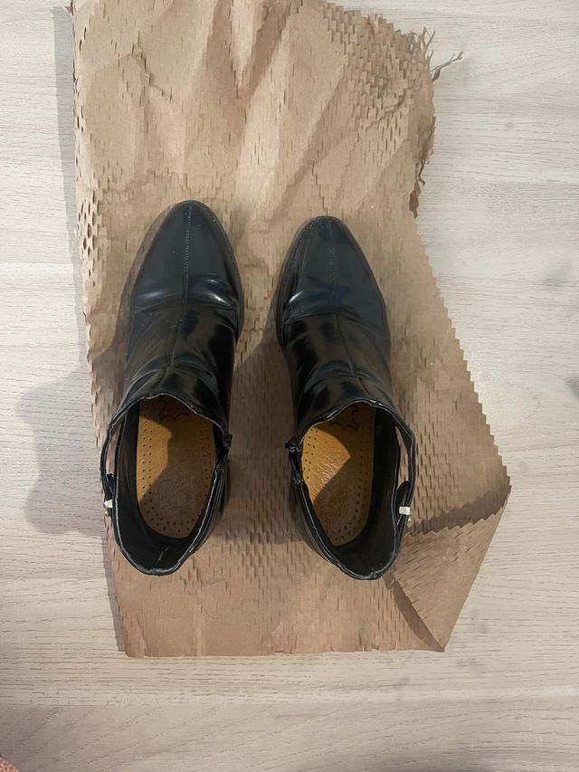 Botines Zara Talla 38 Negros