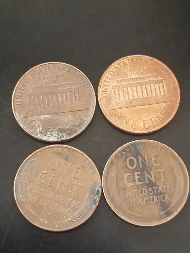 Lote 4 Monedas Lincoln 1950-1964