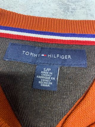 Maglione Girocollo Tommy Hilfiger Arancione Rugine