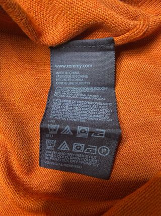 Maglione Girocollo Tommy Hilfiger Arancione Rugine