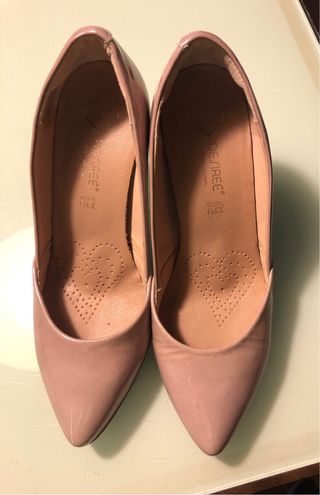 Zapatos tacón Desireé beige/rosa