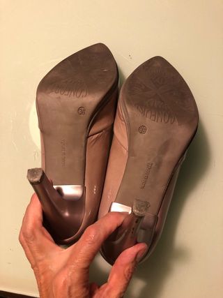 Zapatos tacón Desireé beige/rosa