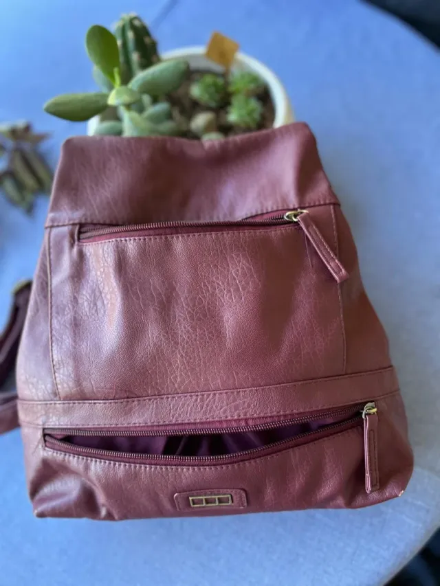 Bolso mochila granate