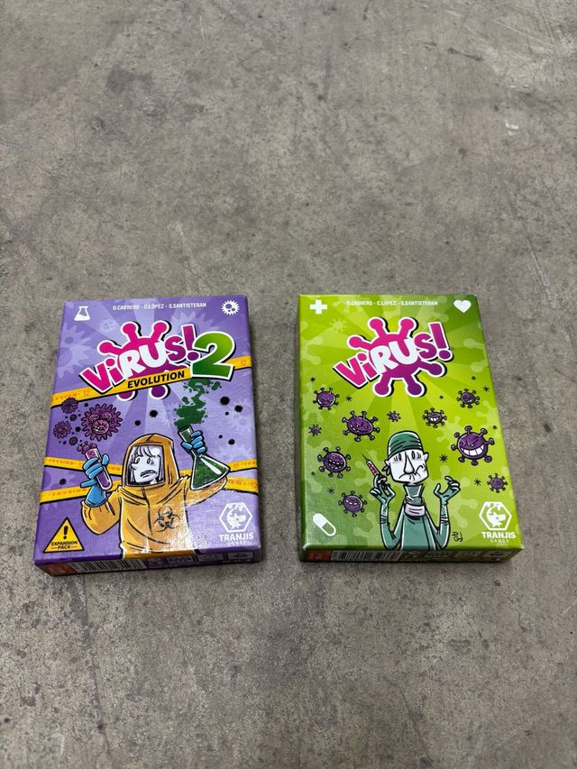 Juego de cartas Virus! 1 y 2