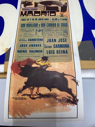 Cartel Toros Madrid 1984
