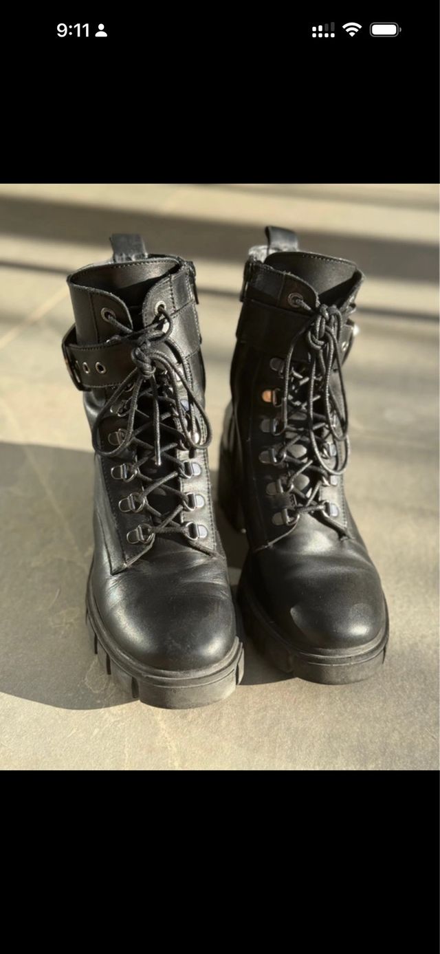 Botines Salsa Negros Talla 38