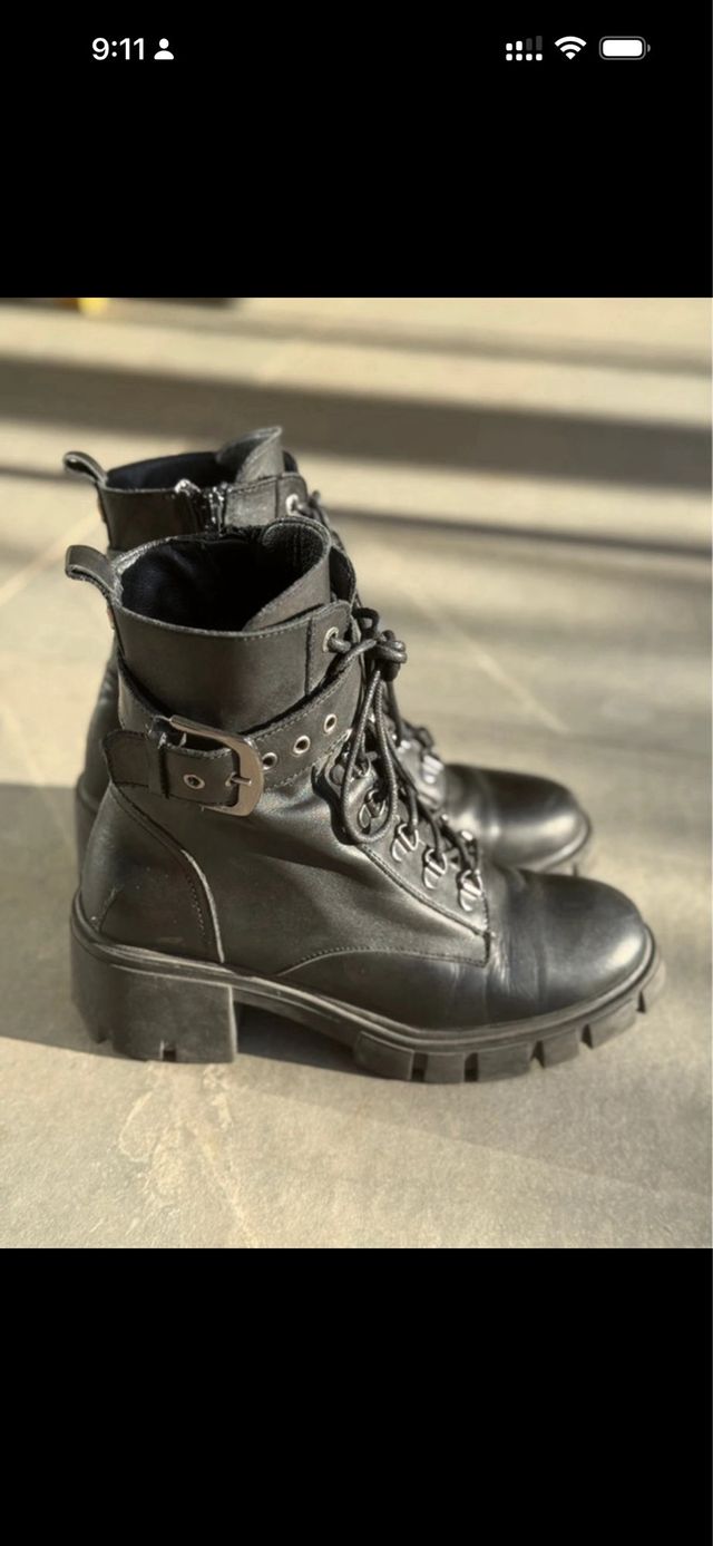 Botines Salsa Negros Talla 38