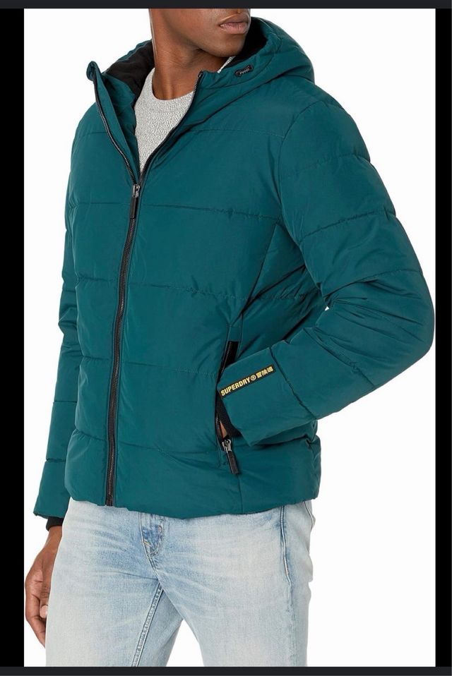 Abrigo Superdry verde talla S