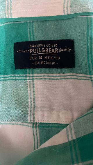 Camisa cuadros Pull&Bear M.