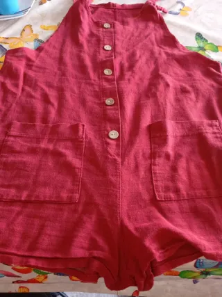 Mono corto rojo mujer