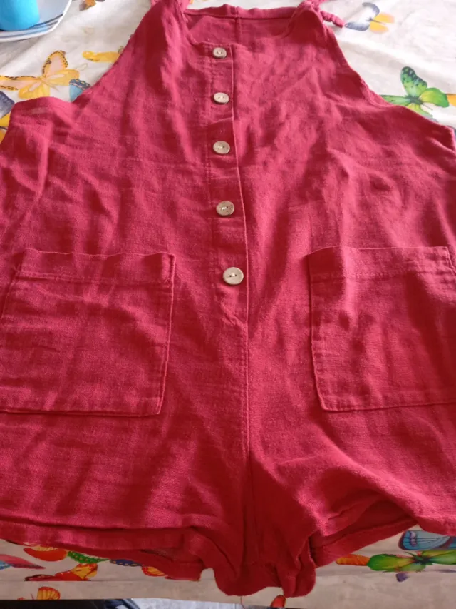 Mono corto rojo mujer