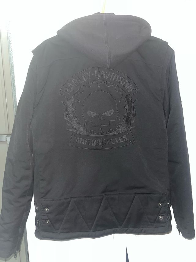 Chaqueta Harley Davidson Negra con Capucha