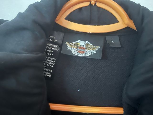 Chaqueta Harley Davidson Negra con Capucha